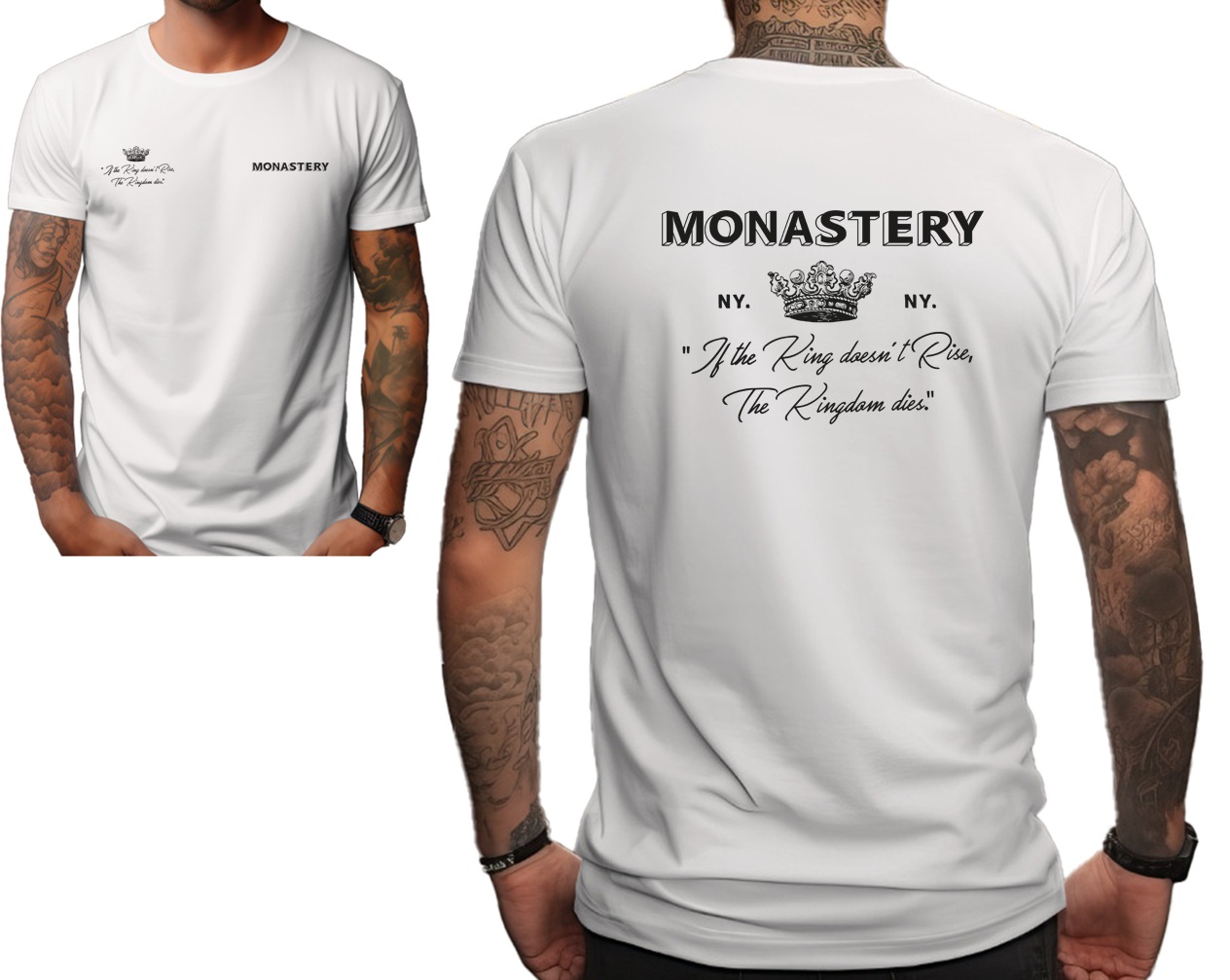 Camiseta Monastery The King Double White