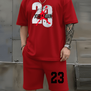 Conjunto Bermuda Jordan 23 Rojo