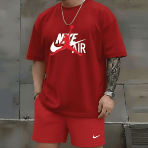 Conjunto Bermuda Nike Air Rojo