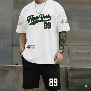 Conjunto Bermuda New York 89 Negro con Blanco