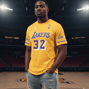 Camiseta Lakers Amarilla