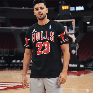 Camiseta Chicago Bulls Negra