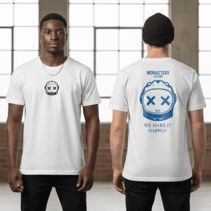 Camiseta Monastery Astro Double White/Blue