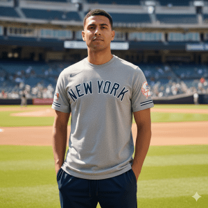 Camiseta Yankees de Nueva York Gris