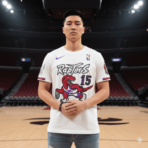 Camiseta Raptors Blanca