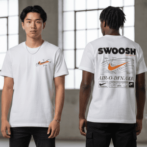 Camiseta Nike Swoosh Formula Blanca