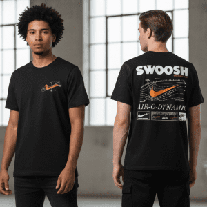 Camiseta Nike Swoosh Formula Negra