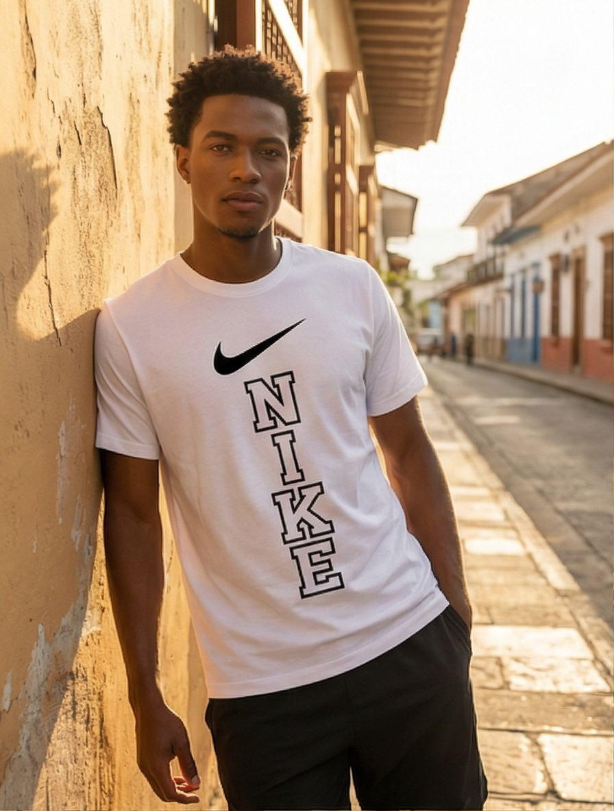 Camiseta Nike Vertical Blanca