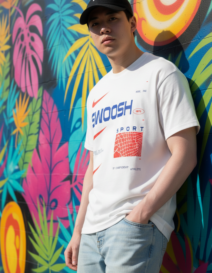 Camiseta Nike Swoosh Sport Blanca - Imagen 3