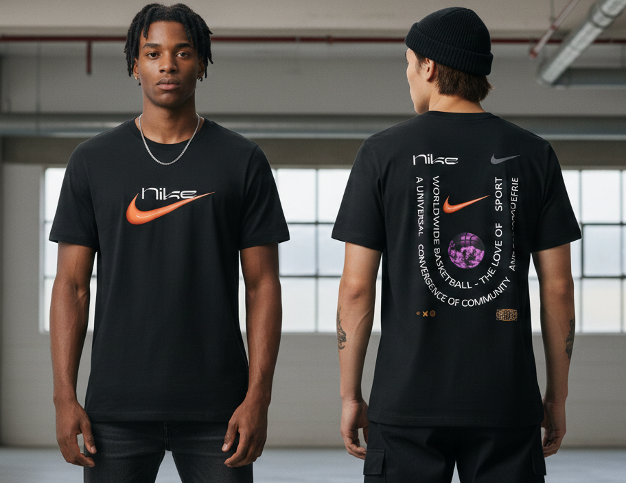 Camiseta Nike World Negra