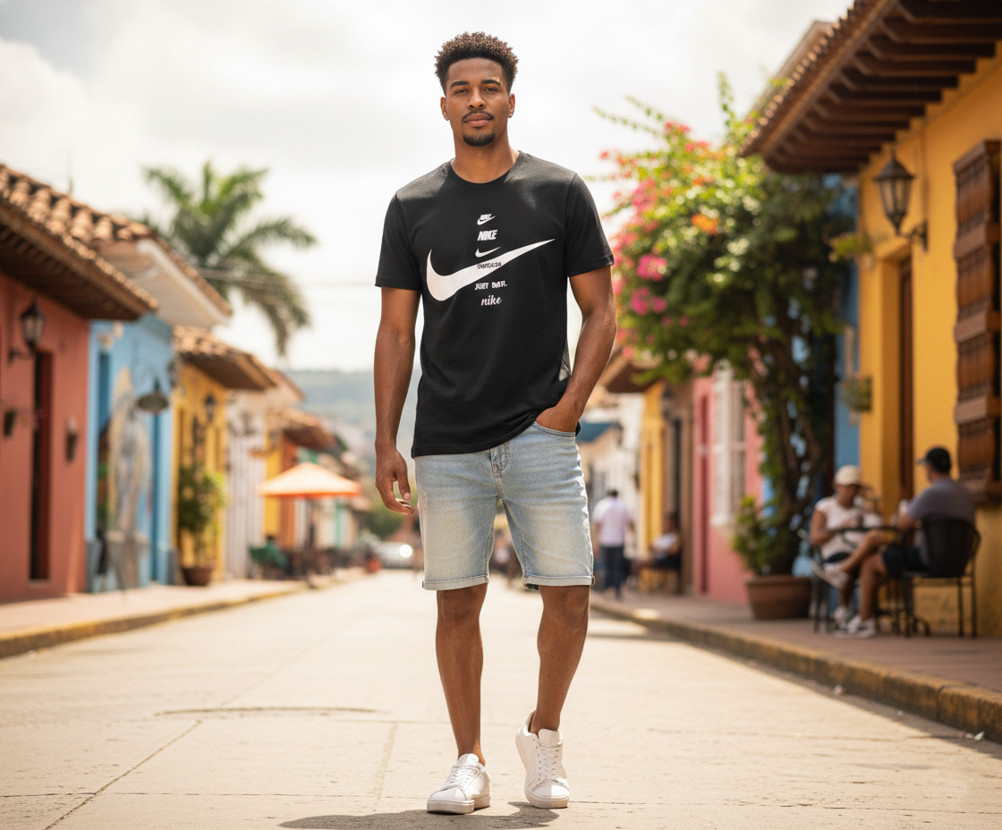 Camiseta Nike Smoosh Negra - Imagen 7