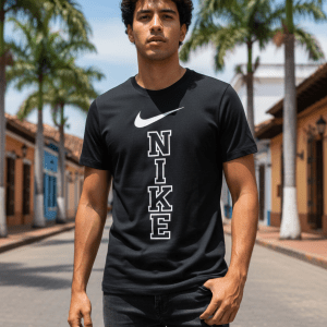 Camiseta Nike Vertical Negra