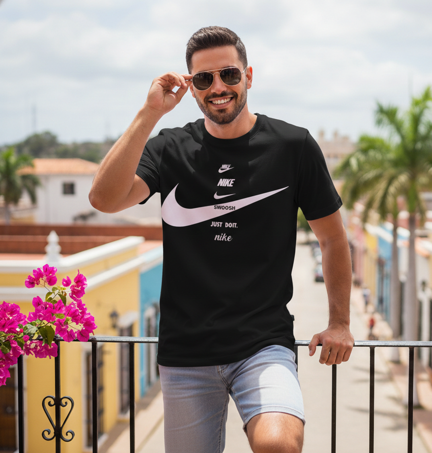 Camiseta Nike Smoosh Negra - Imagen 4