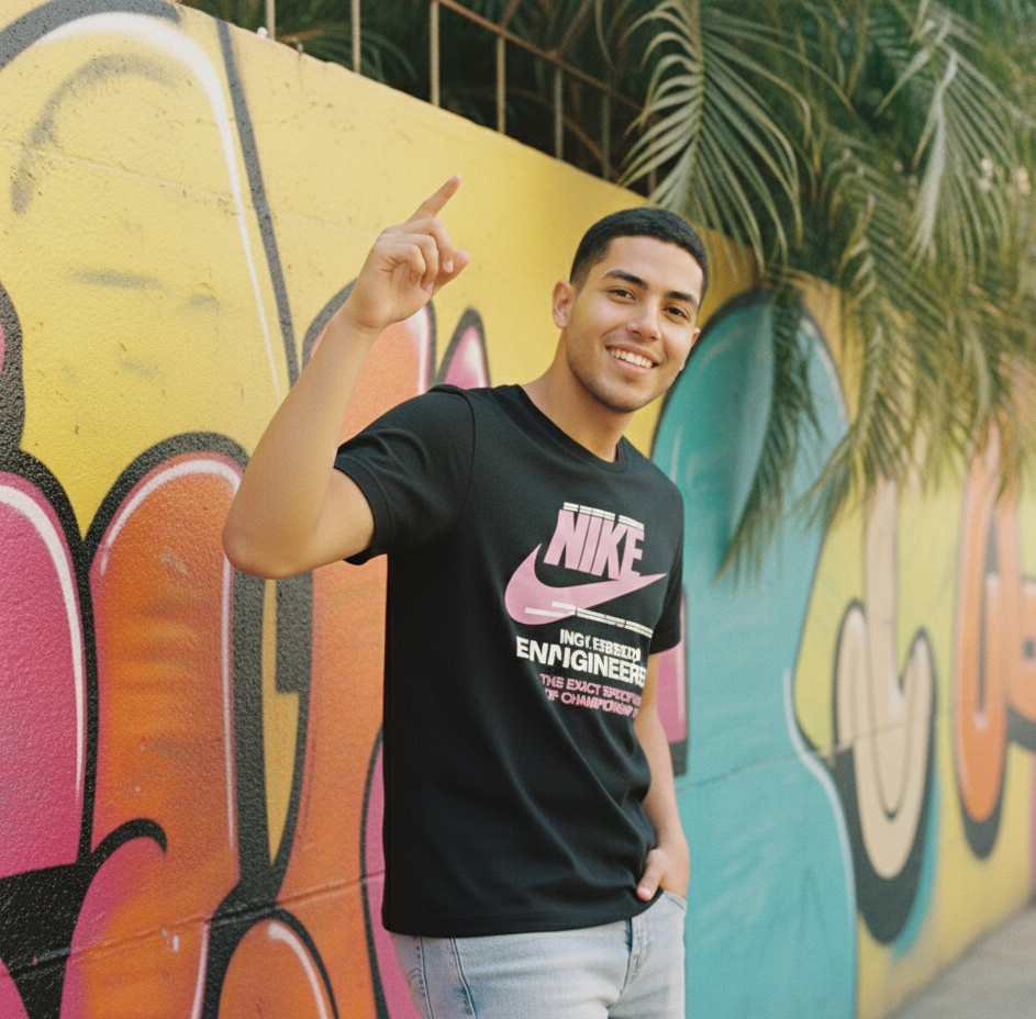 Camiseta Nike Sports Wear Negra - Imagen 5