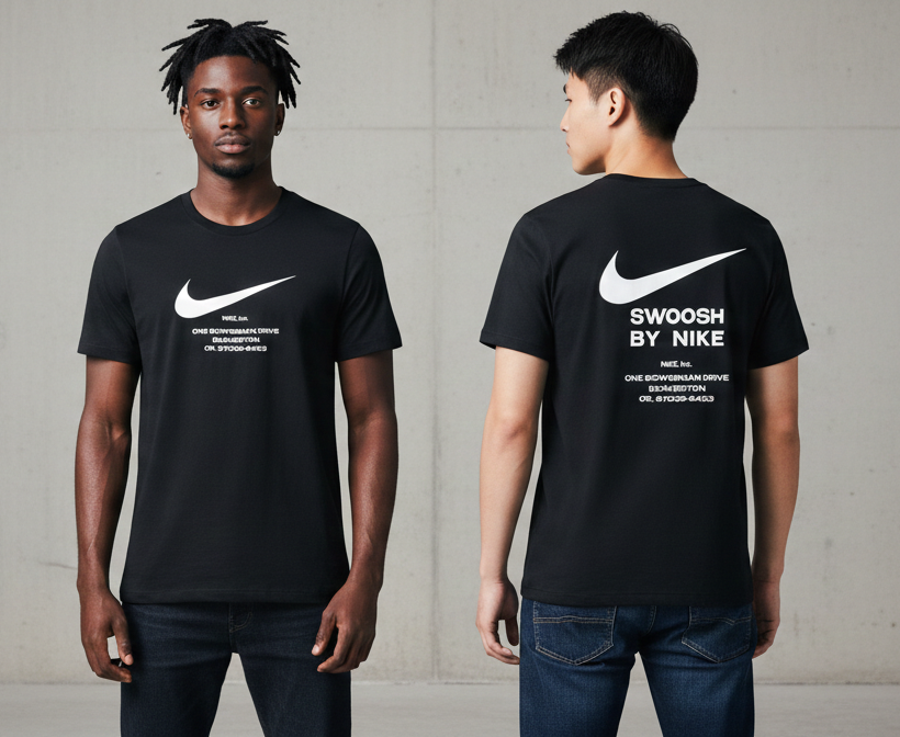 Camiseta Nike Swoosh By Negra