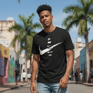 Camiseta Nike Smoosh Negra