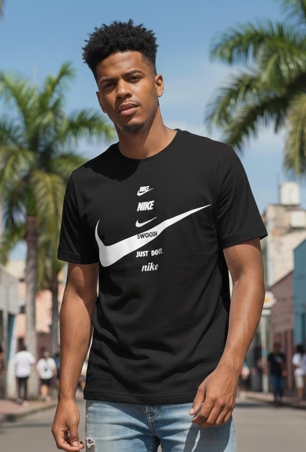 Camiseta Nike Smoosh Negra - Imagen 2
