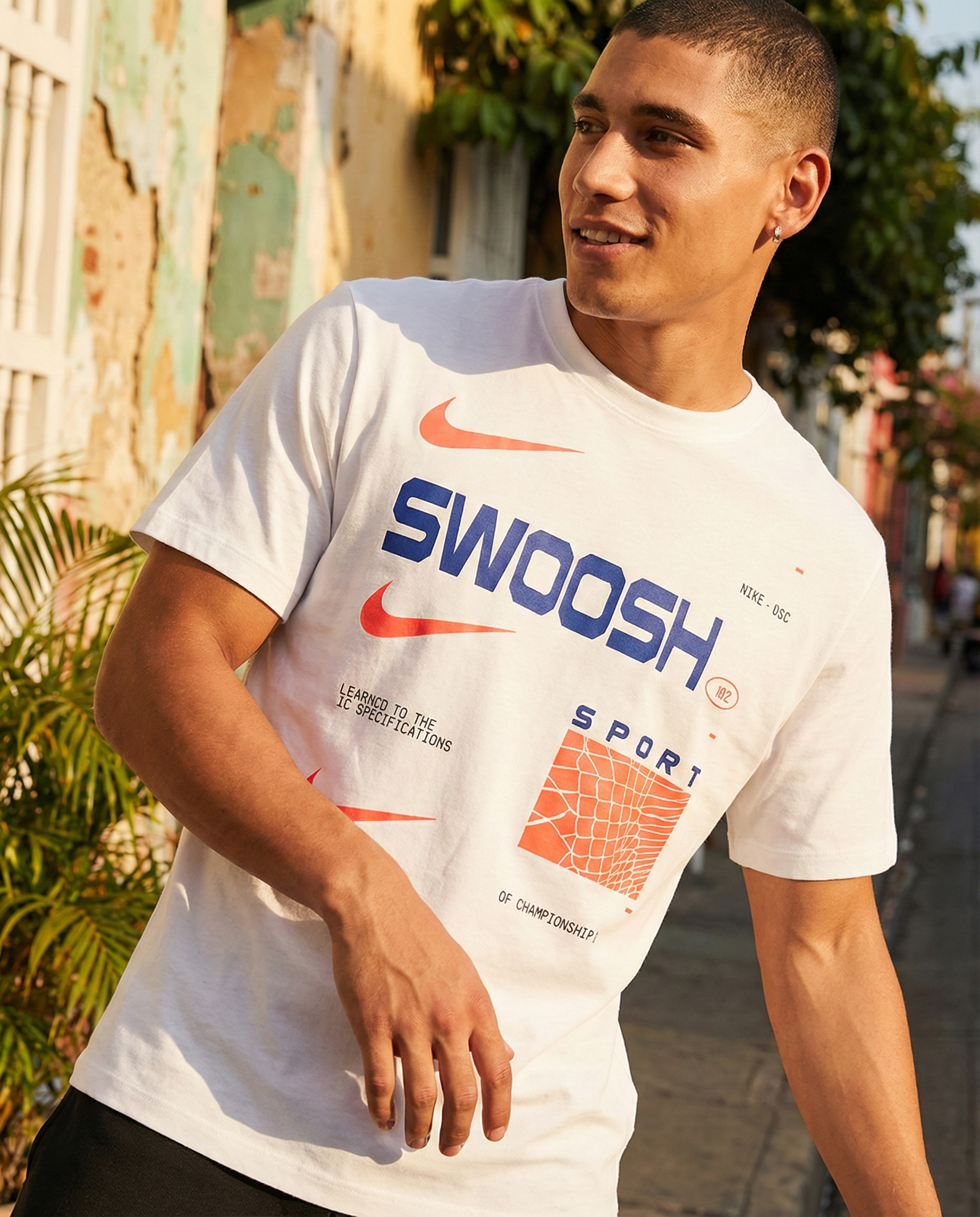 Camiseta Nike Swoosh Sport Blanca